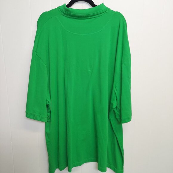 BIG MENS FEATHERLITE GREEN POLO STYLE SHIRT - NWT - Picture 4 of 5